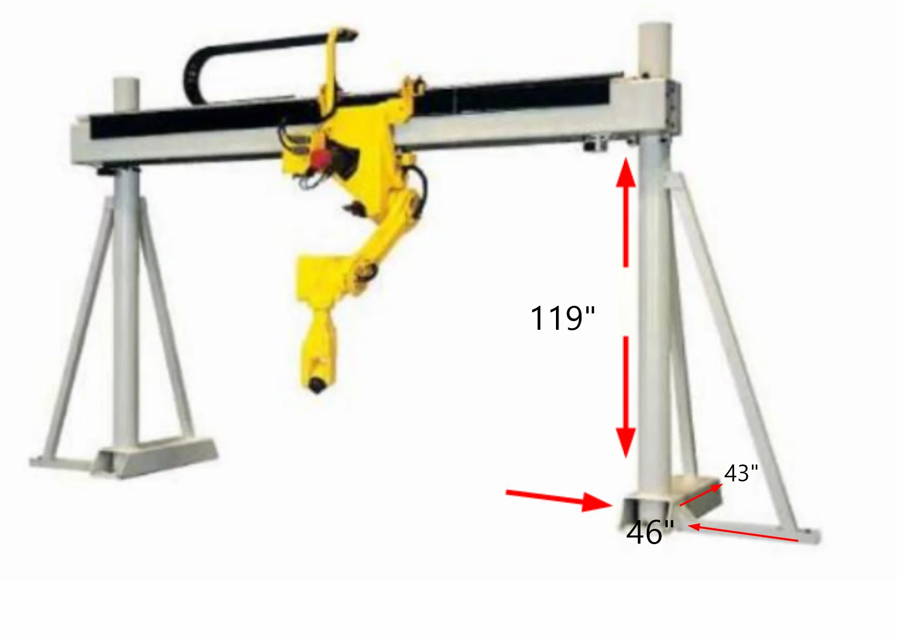 Fanuc M-16iT Measurement (Top Loader Gantry Robots)