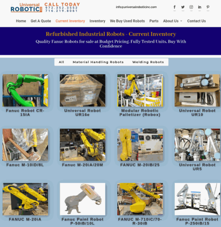 Pre-Owned Fanuc and Universal Industrial Robots for Sale – Enhance Your Manufacturing Efficiency