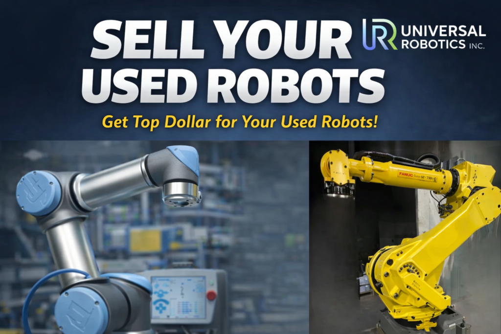 Sell your used Universal Robots and FANUC industrial robots – Universal Robotic Inc.